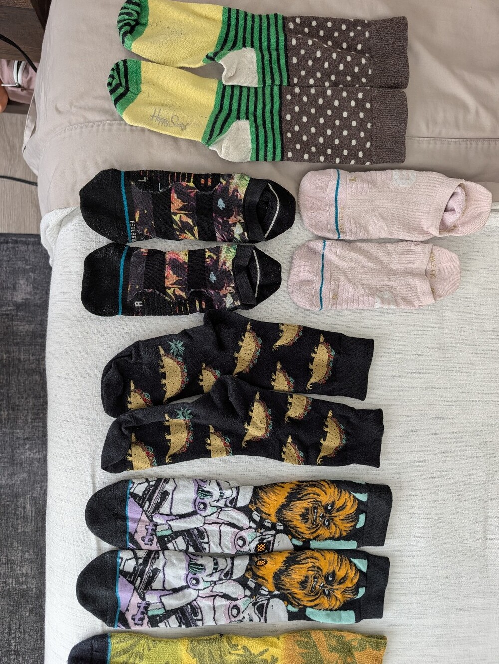 8 Pairs Of Socks - Stance, Happy Socks